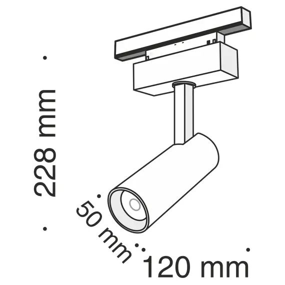 Maytoni Technical TR019-2-10W3K-B Трековый светильник для магнитного шинопровода S35 Focus Led, изображение 4