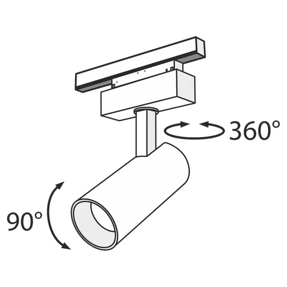 Maytoni Technical TR019-2-15W4K-B Трековый светильник для магнитного шинопровода S35 Focus Led, изображение 4