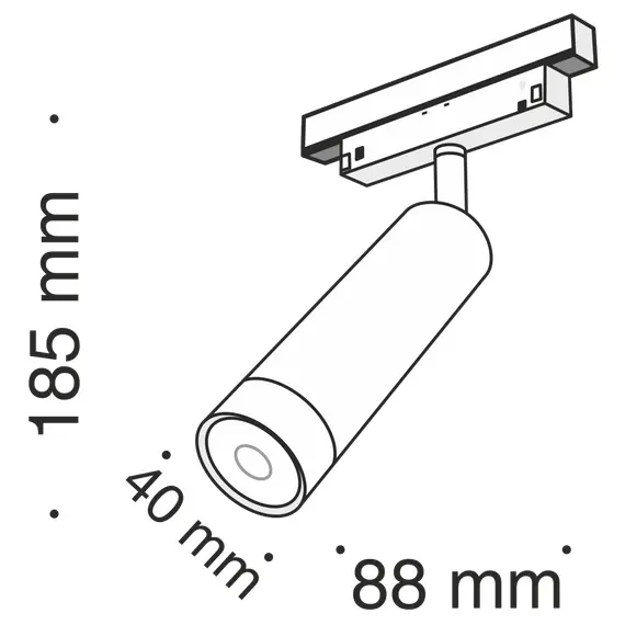 Maytoni Technical TR019-2-7W4K-B Трековый светильник Focus Led S35 4000K 7Вт 24°, изображение 4