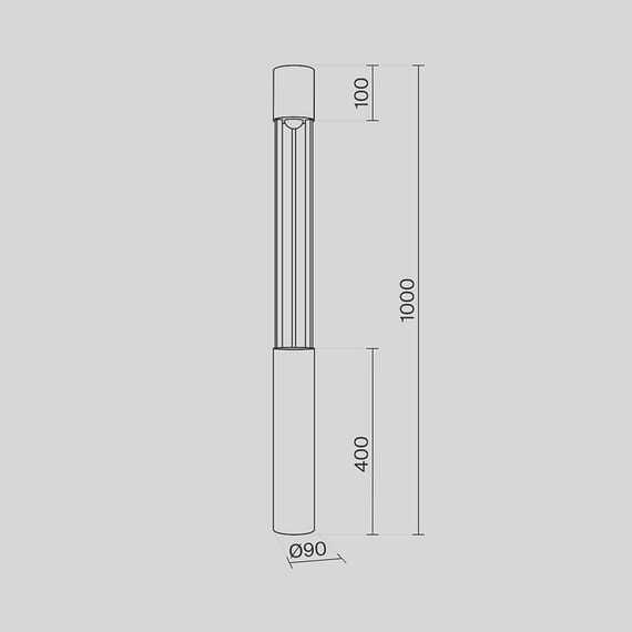 Maytoni Outdoor O427FL-L12GF3K Уличный ландшафтный светодиодный светильник Mill, изображение 7