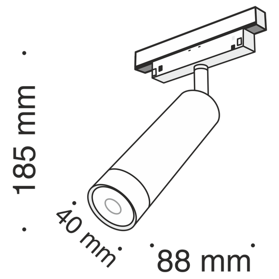 Maytoni Technical TR019-2-7W3K-B Трековый светильник для магнитного шинопровода S35 Focus Led, изображение 4