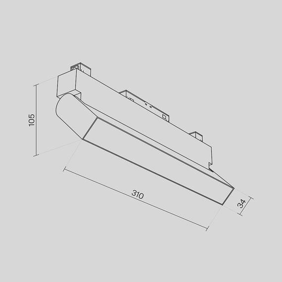 Maytoni Technical TR075-2-20W3K-W Трековый магнитный светодиодный светильник Basis Rot Gravity, изображение 6