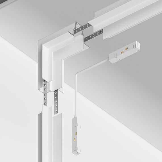 Maytoni Technical TRA004ICL-22W Угловой коннектор внутренний для встраиваемого магнитного шинопровода S35, изображение 4