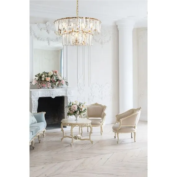 Maytoni Decorative MOD043PL-12G Хрустальная люстра Puntes, изображение 4
