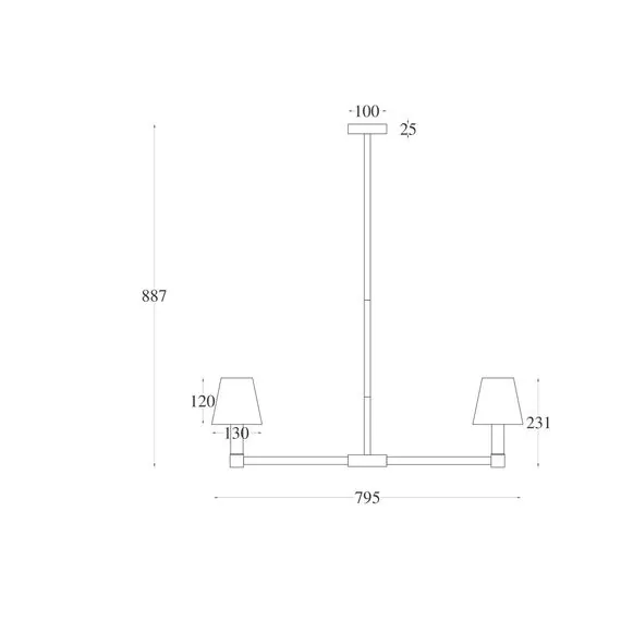 Maytoni Decorative MOD104PL-07B Люстра на штанге Tet-a-tet, изображение 8