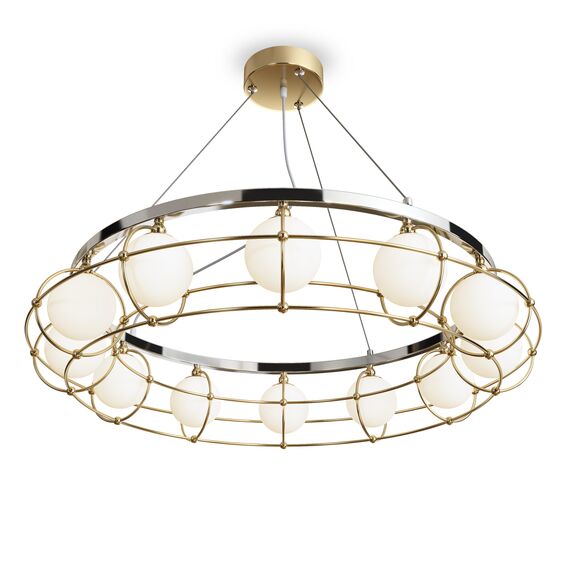 Maytoni Decorative MOD312PL-12GCH Подвесная люстра Carcass, изображение 6