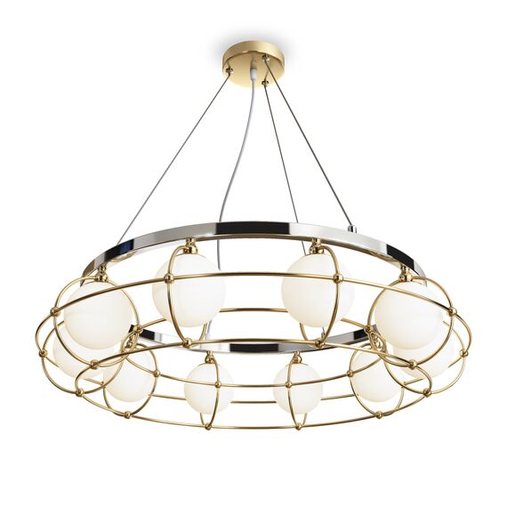 Maytoni Decorative MOD312PL-10GCH Подвесная люстра Carcass, изображение 5