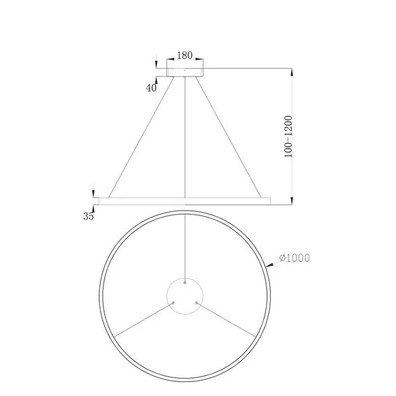 Maytoni MOD058PL-L54W4K Подвесной светильник, изображение 4