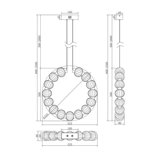 Maytoni MOD555PL-L23CH5K Подвесной светильник, изображение 5