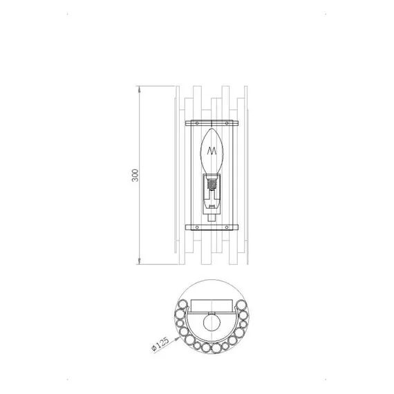 Maytoni MOD136WL-01BS Настенный светильник (бра), изображение 4