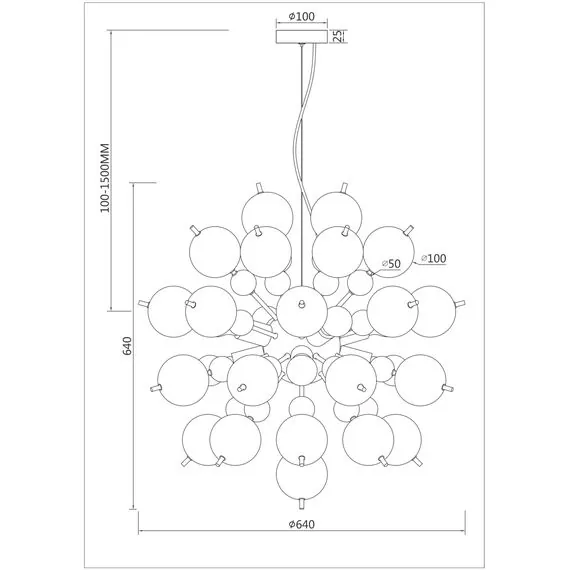 Maytoni Decorative MOD133PL-08CH Подвесной светильник Bolla, изображение 4