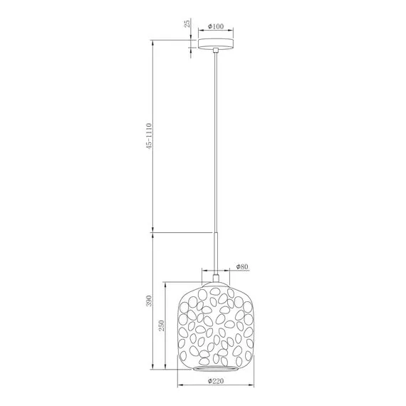 Maytoni Decorative MOD001PL-01CFL Подвесной светильник Dolce, изображение 4