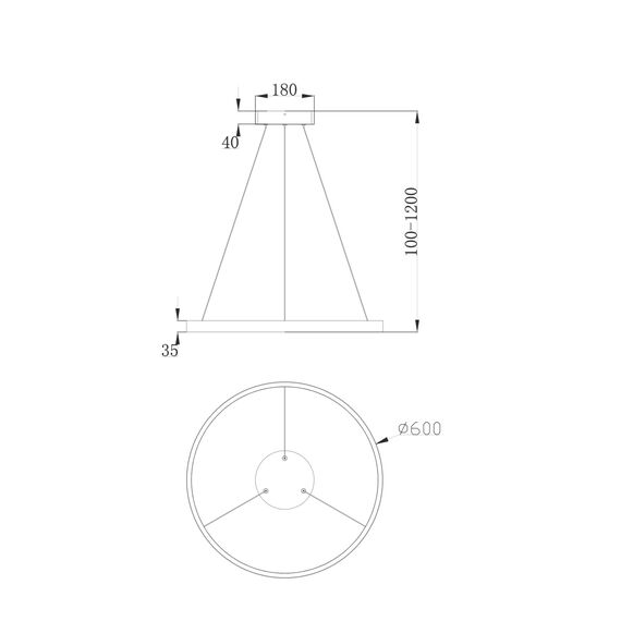 Maytoni Decorative MOD058PL-L32W4K Подвесной светильник Rim, изображение 5