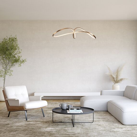 Maytoni Decorative MOD156PL-L52G4K Светильник светодиодный подвесной Curve, изображение 2