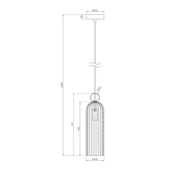 Maytoni Decorative MOD302PL-01W Подвесной светильник Antic, изображение 6