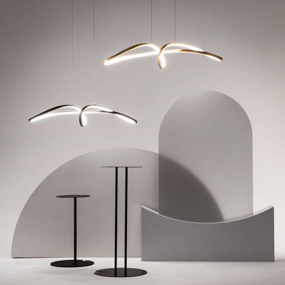 Maytoni Decorative MOD156PL-L52B4K Светильник светодиодный подвесной Curve, изображение 8