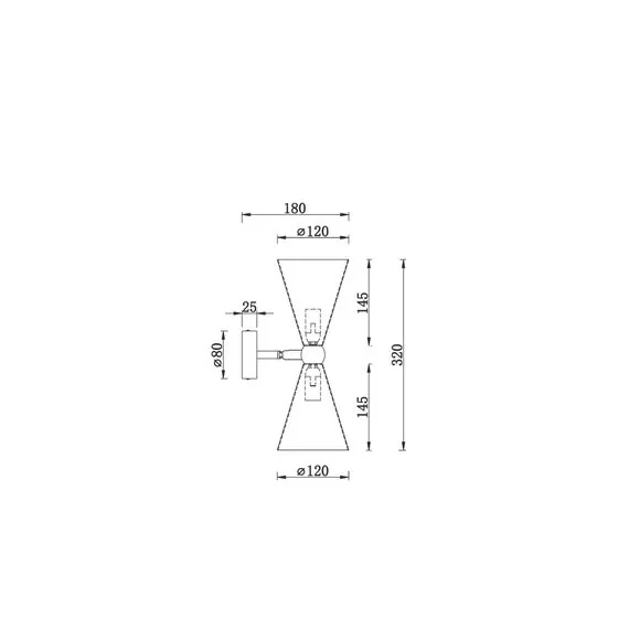 Maytoni MOD108WL-02GB Настенный светильник (бра), изображение 3