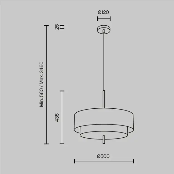 Maytoni MOD613PL-05GR1 Подвесной светильник, изображение 5