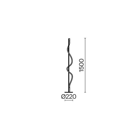 Maytoni Decorative MOD166FL-L15B3K Торшер светодиодный Tau, изображение 6
