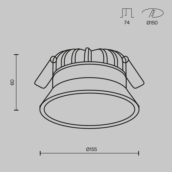 Maytoni Technical DL055-18W3-4-6K-W Светильник Okno, изображение 6