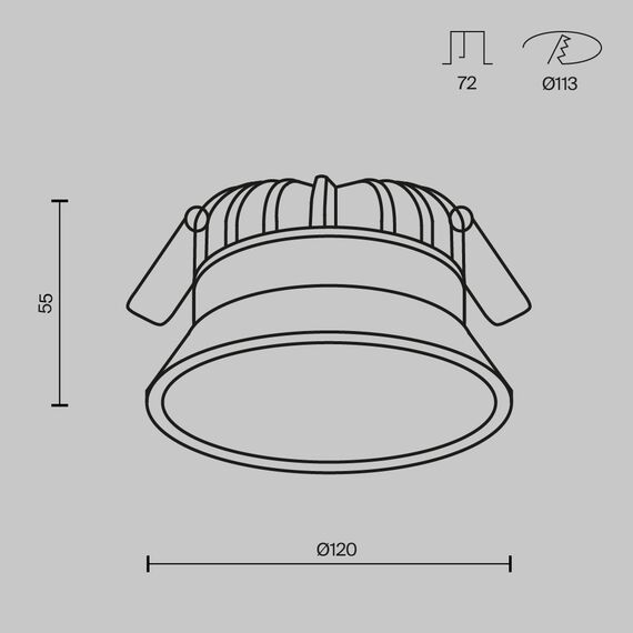 Maytoni Technical DL055-12W3-4-6K-B Светильник Okno, изображение 6