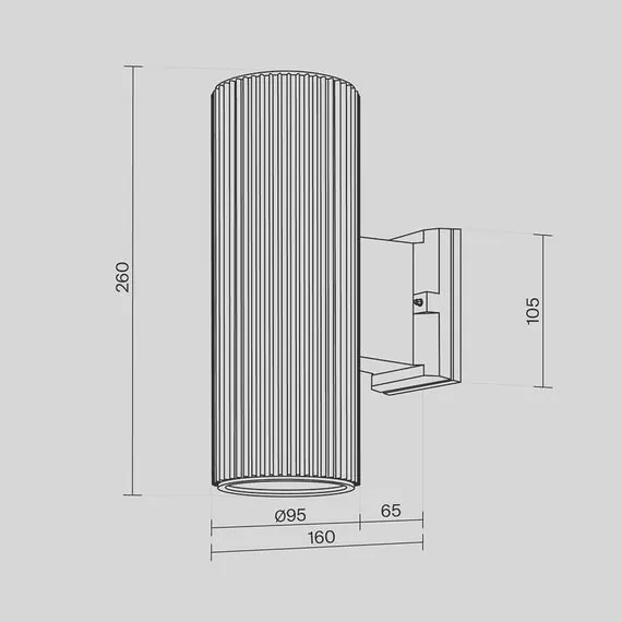 Maytoni Outdoor O419WL-02GR Архитектурный светильник Rando, изображение 5