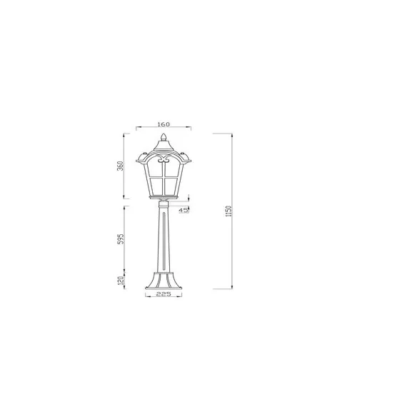Maytoni Outdoor O413FL-01BZ1 Парковый светильник Albion, изображение 4
