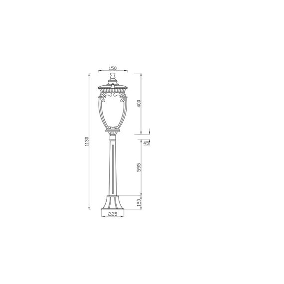 Maytoni Outdoor O414FL-01BZ1 Парковый светильник Fleur, изображение 5