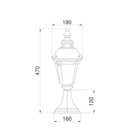 Maytoni Outdoor O029FL-01BZ Парковый светильник Goiri, изображение 4
