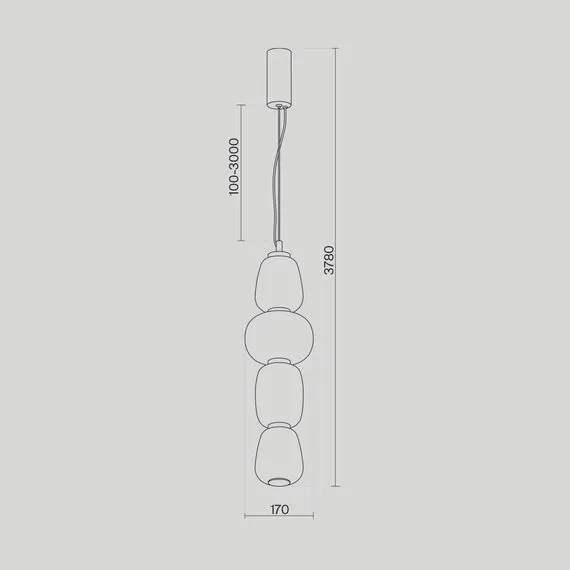 Maytoni Decorative MOD267PL-L32CH3K Светильник подвесной Pattern, изображение 6