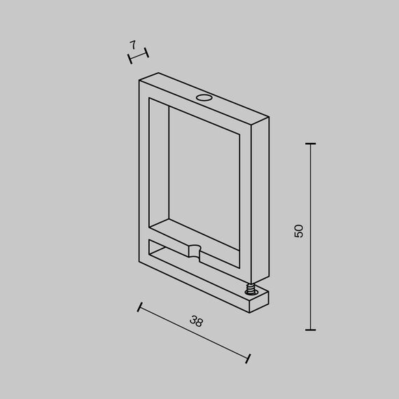 Maytoni Technical TRA130BS-B Крепеж для ремня черный, 10 шт Parity, изображение 2