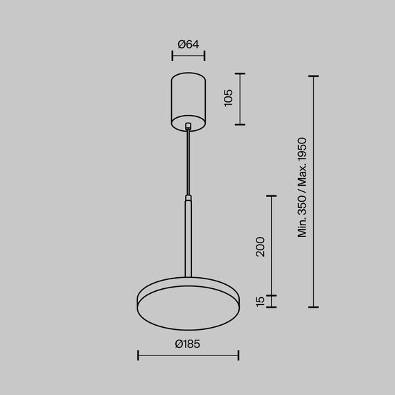 Maytoni Technical P076PL-L12W4K-B Светильник подвесной светодиодный Plato, изображение 9