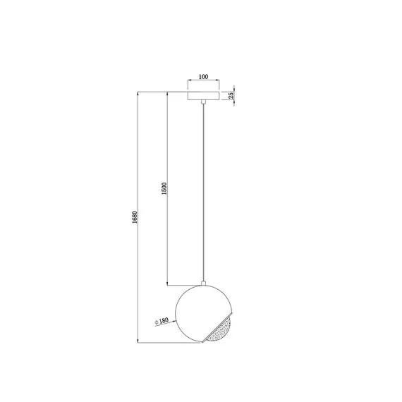 Maytoni Decorative P065PL-L7CH3K Подвесной светодиодный светильник Akis, изображение 5