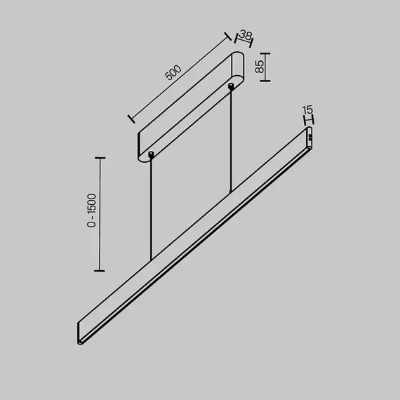 Maytoni Technical P109PL-36W2.7-6K-B Подвесной светильник, изображение 4