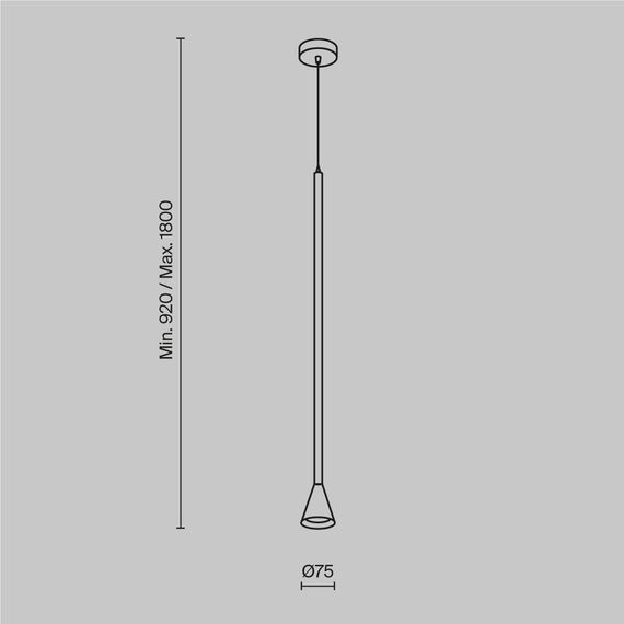 Maytoni Technical P064PL-01W Подвесной светильник Arrow, изображение 8