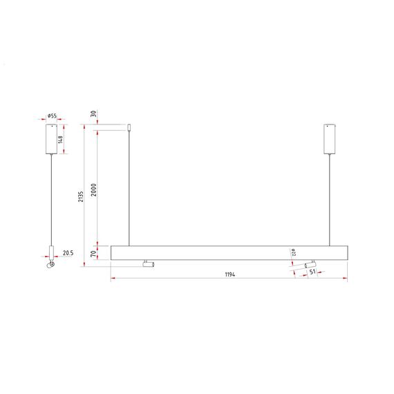 Maytoni Technical P068PL-L27W4K Подвесной светильник Puntero, изображение 6