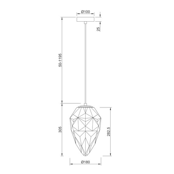 Maytoni Decorative P052PL-01GR Подвесной светильник Globo, изображение 3