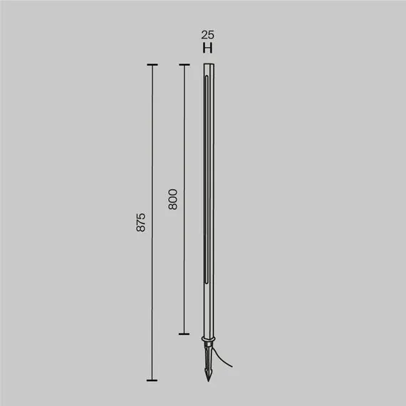 Maytoni Outdoor O440FL-L12GF3K Уличный грунтовый светодиодный светильник Pole, изображение 7