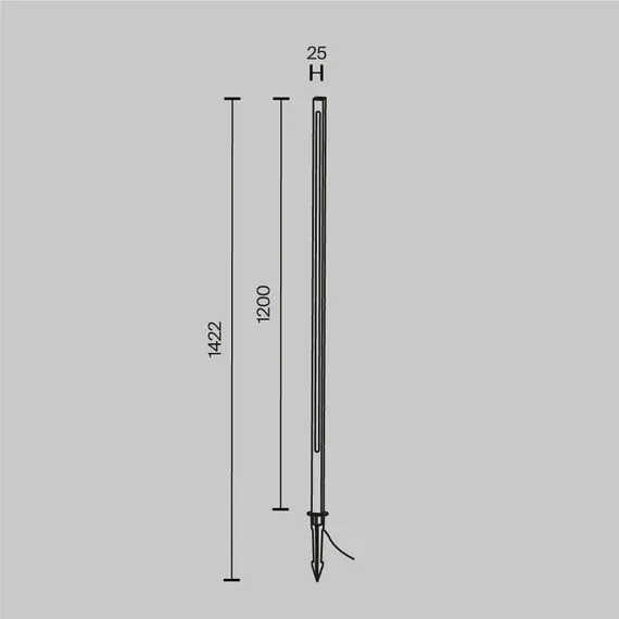 Maytoni Outdoor O440FL-L18GF3K Уличный грунтовый светодиодный светильник Pole, изображение 7