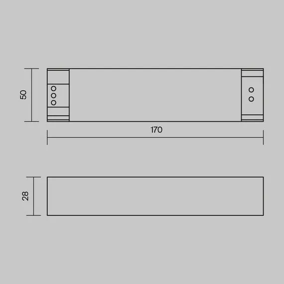Maytoni Technical PSL005-100W-48V-IP20 Блок питания для магнитных систем 100Вт, 48V, IP20 Power Supply Magnetic, изображение 6