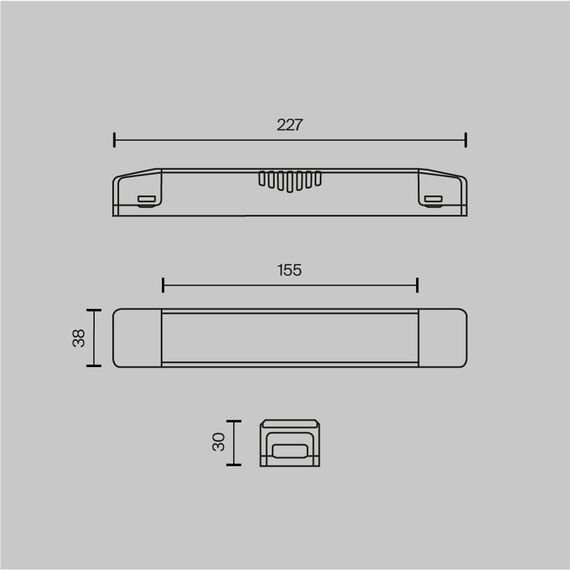 Maytoni TRA160DR-150W-S Блок питания к магнитным системам Magnetic 150W 48V IP20, изображение 5