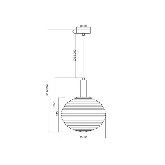 Maytoni Decorative MOD268PL-01B Светильник подвесной Reels, изображение 2