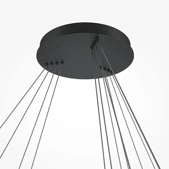 Maytoni Decorative MOD058PL-L174BK Люстра подвесная светодиодная диммируемая Rim, изображение 5