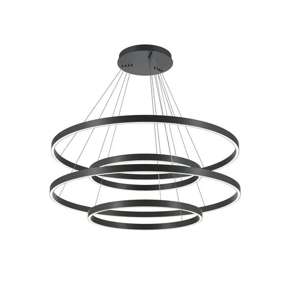 Maytoni Decorative MOD058PL-L174BK Люстра подвесная светодиодная диммируемая Rim