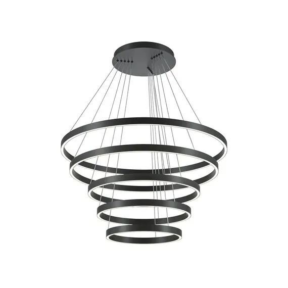 Maytoni Decorative MOD058PL-L200BK Люстра подвесная светодиодная диммируемая Rim