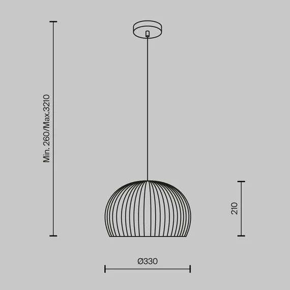 Maytoni Decorative MOD195PL-01W Светильник подвесной Roots, изображение 6