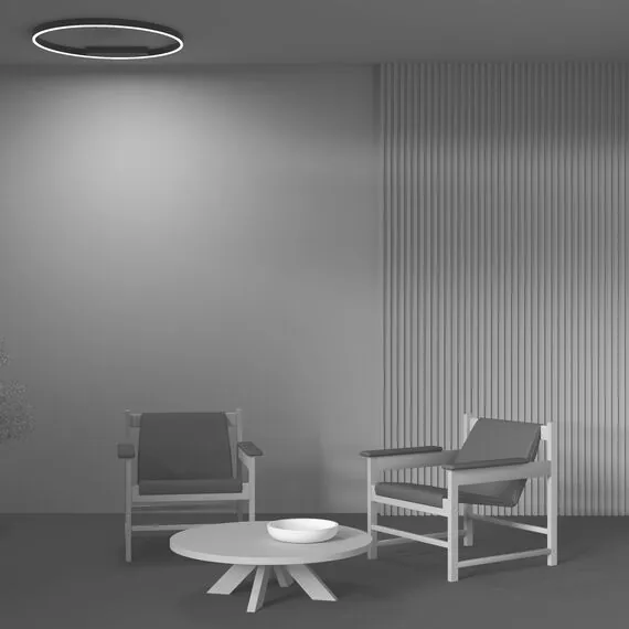 Maytoni Decorative MOD058CL-L50BK Светильник потолочный светодиодный Rim, изображение 6