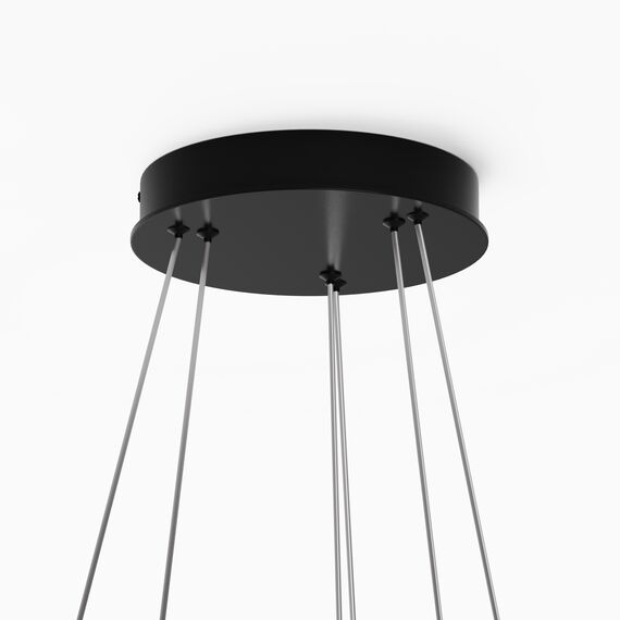 Maytoni Decorative MOD058PL-L74BK Люстра подвесная светодиодная Rim, изображение 5