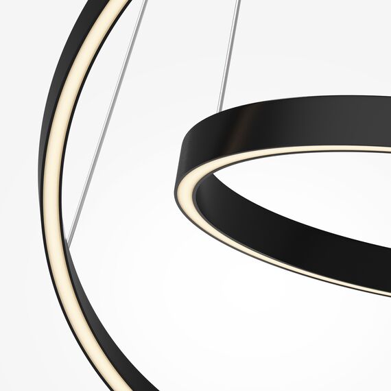 Maytoni Decorative MOD058PL-L55BK Люстра подвесная светодиодная Rim, изображение 2