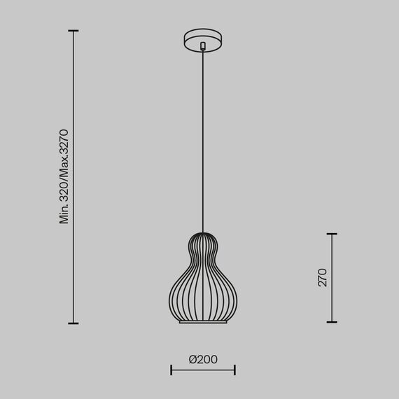 Maytoni Decorative MOD192PL-01W Светильник подвесной Roots, изображение 5